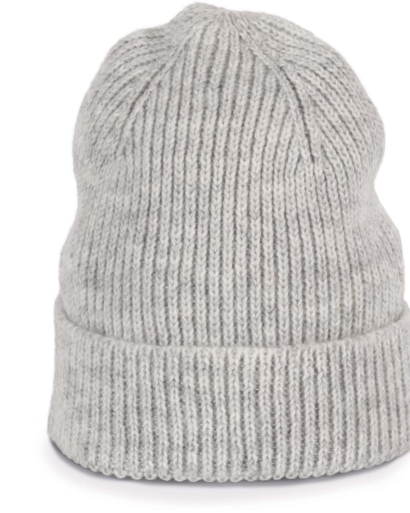 Bonnet classique tricoté en fil recyclé Vignette