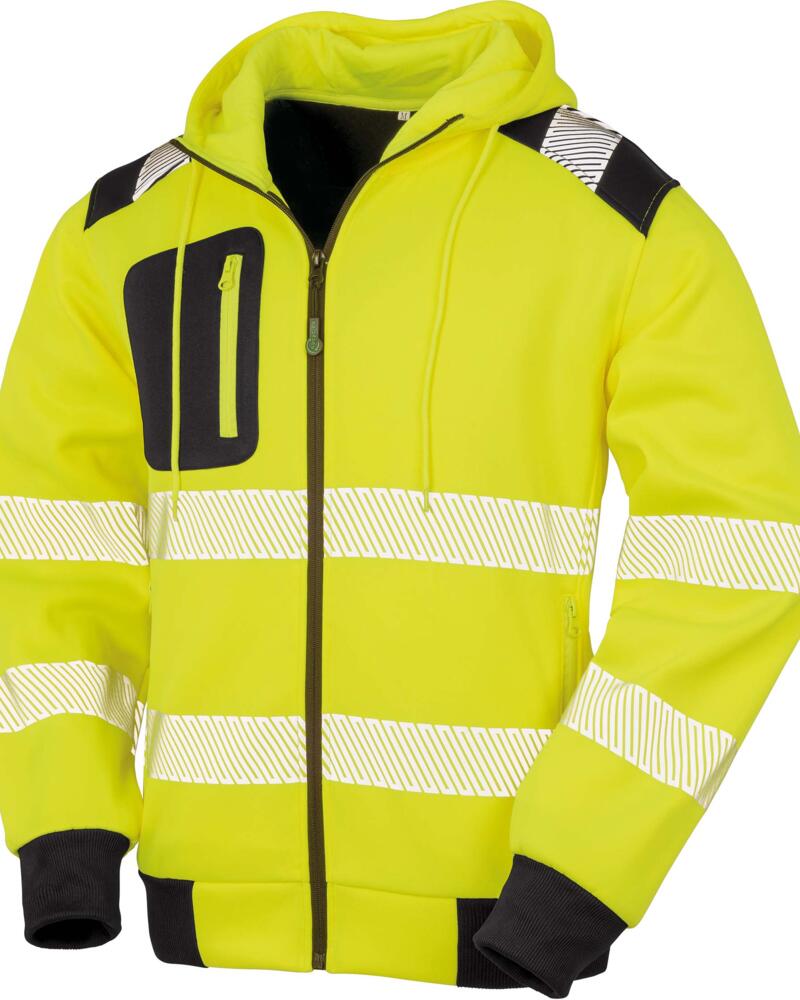 Sweat-shirt à capuche de sécurité recyclé Vignette